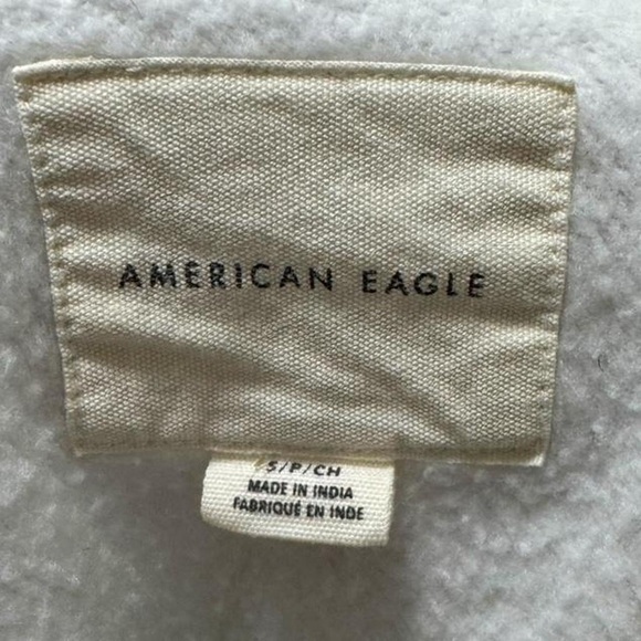 American Eagle Embroidered Floral Crewneck Sweatshirt Size S Flowers Casual - Picture 4 of 5